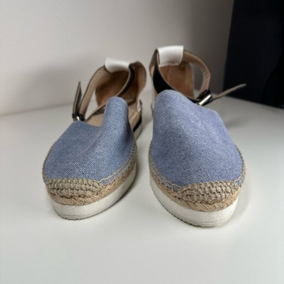 See by Chloé Blue and Black Glyn Espadrille Flats Size 39 - Picture 6 of 11